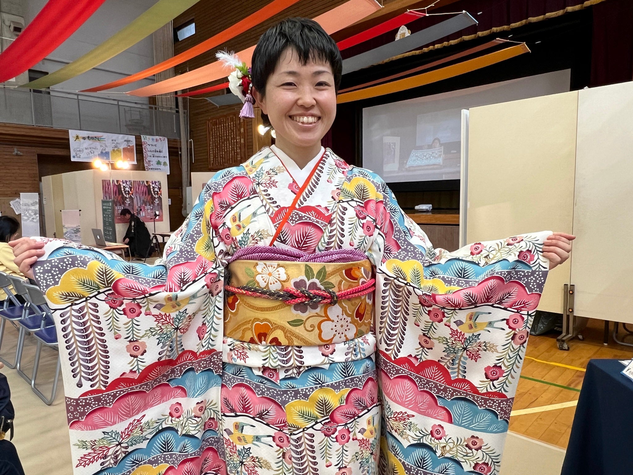 Aya Goto at Some No Komichi: The dyeing festival in Tokyo, Feb 2024