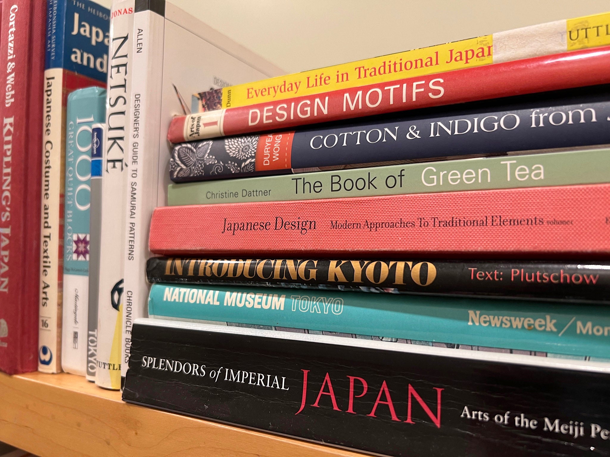 Patricia Belyea’s library of books on Japan