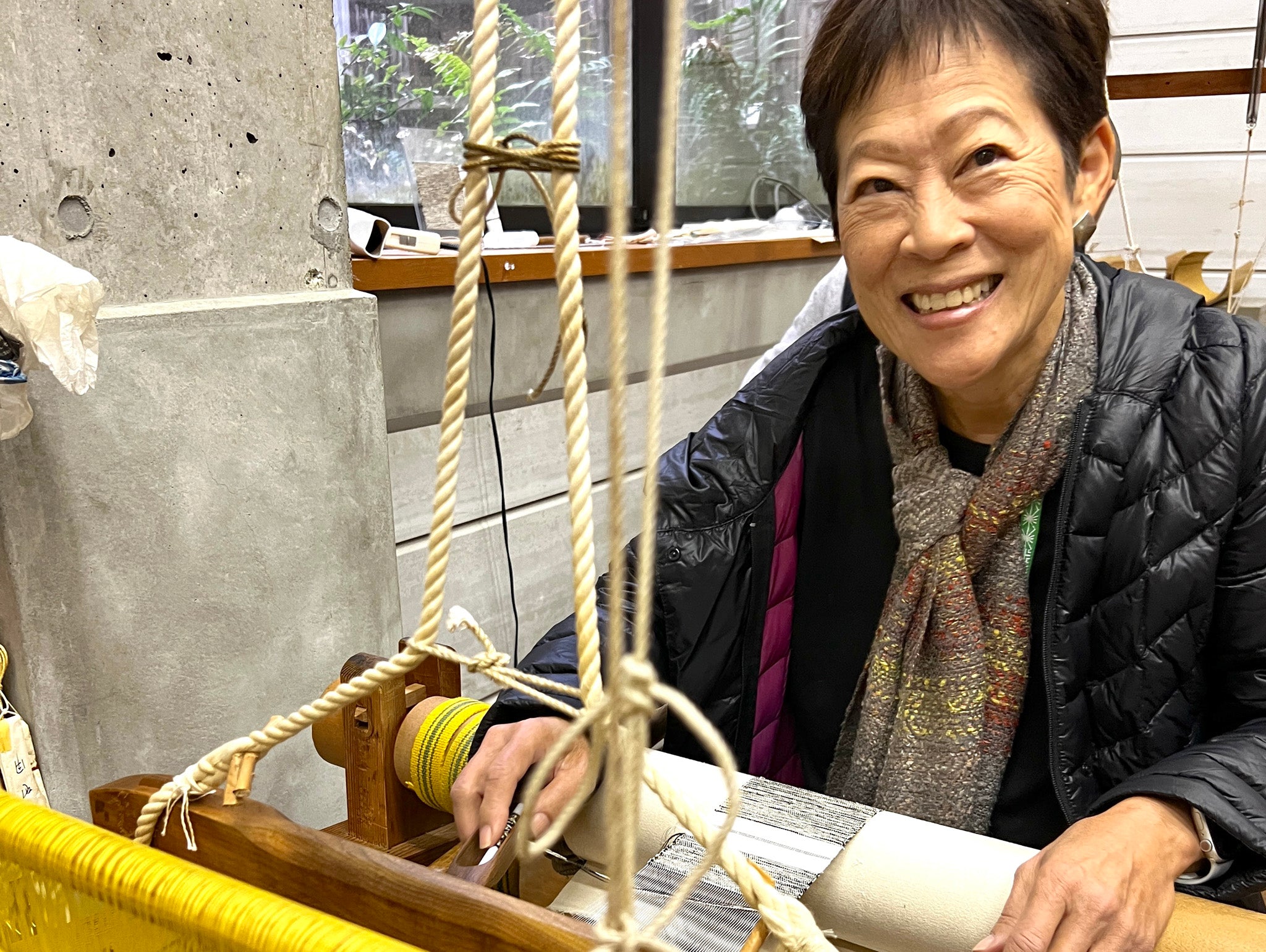 Silk weaving in the Nishijin district of Kyoto JP
