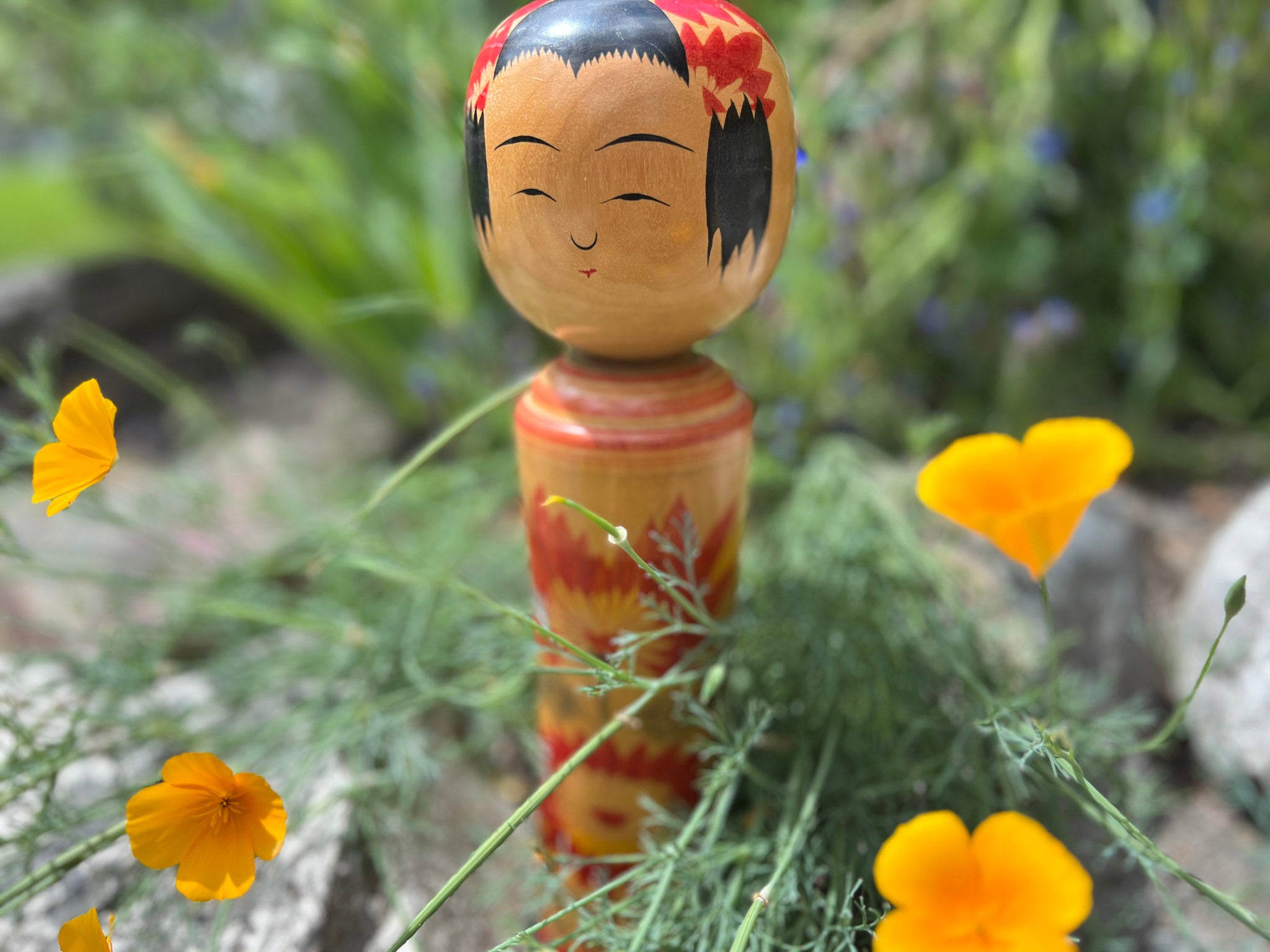 Vintage kokeshi from Japan