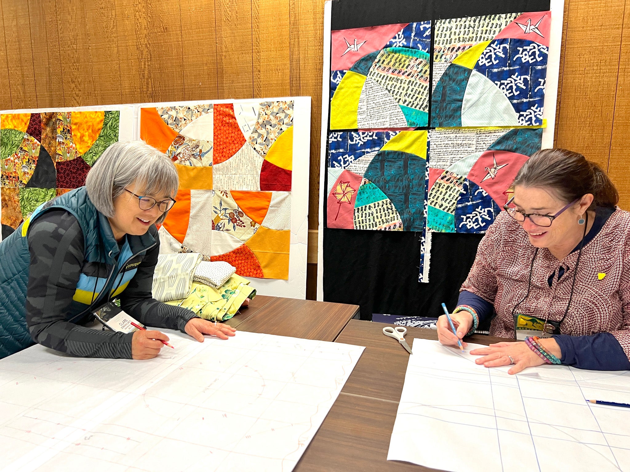 Patricia Belyea of Okan Arts teaches a Complex Curves Workshop at Asilomar CA