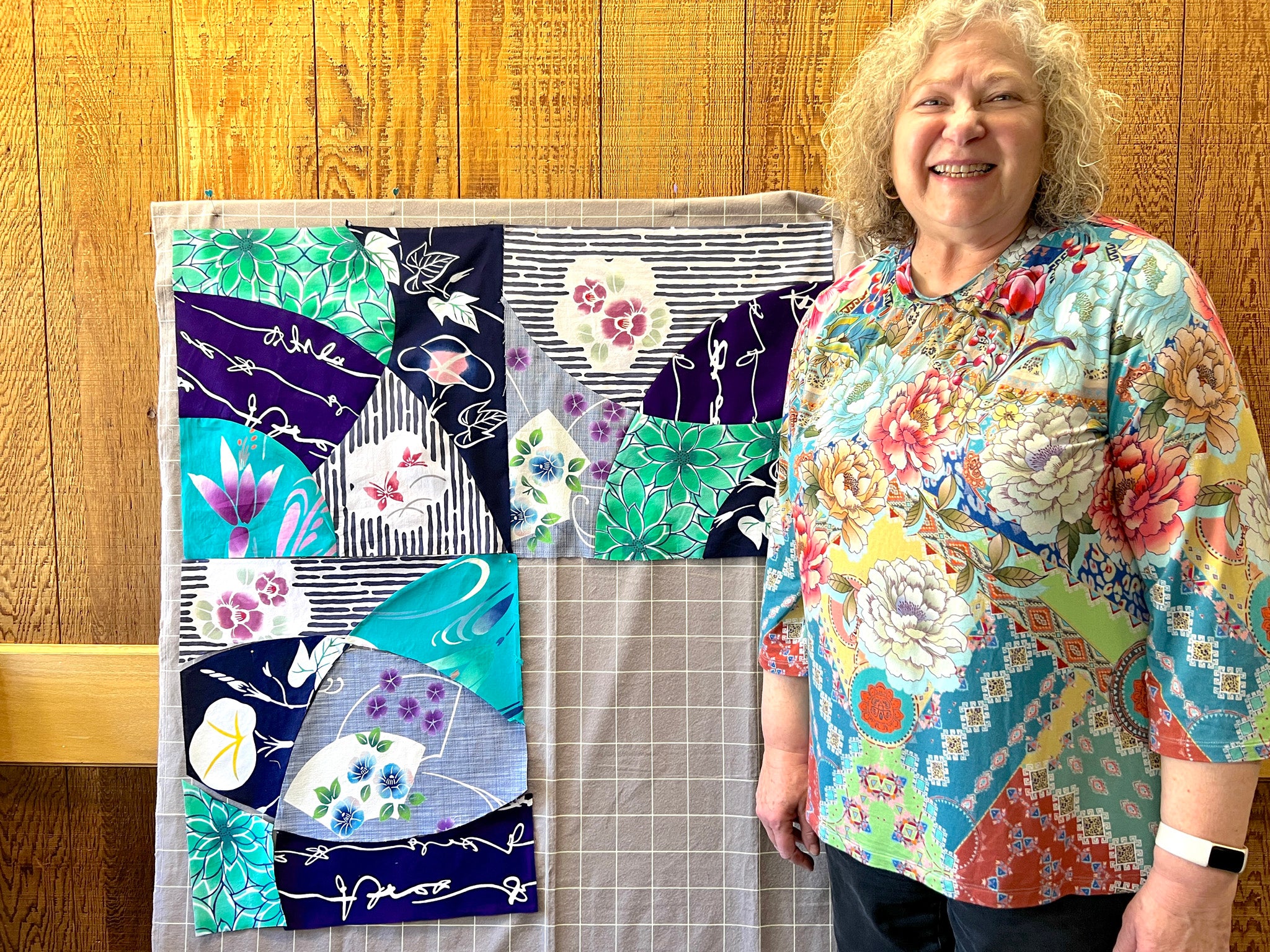 Patricia Belyea of Okan Arts teaches Complex Curves at Asilomar in 2024