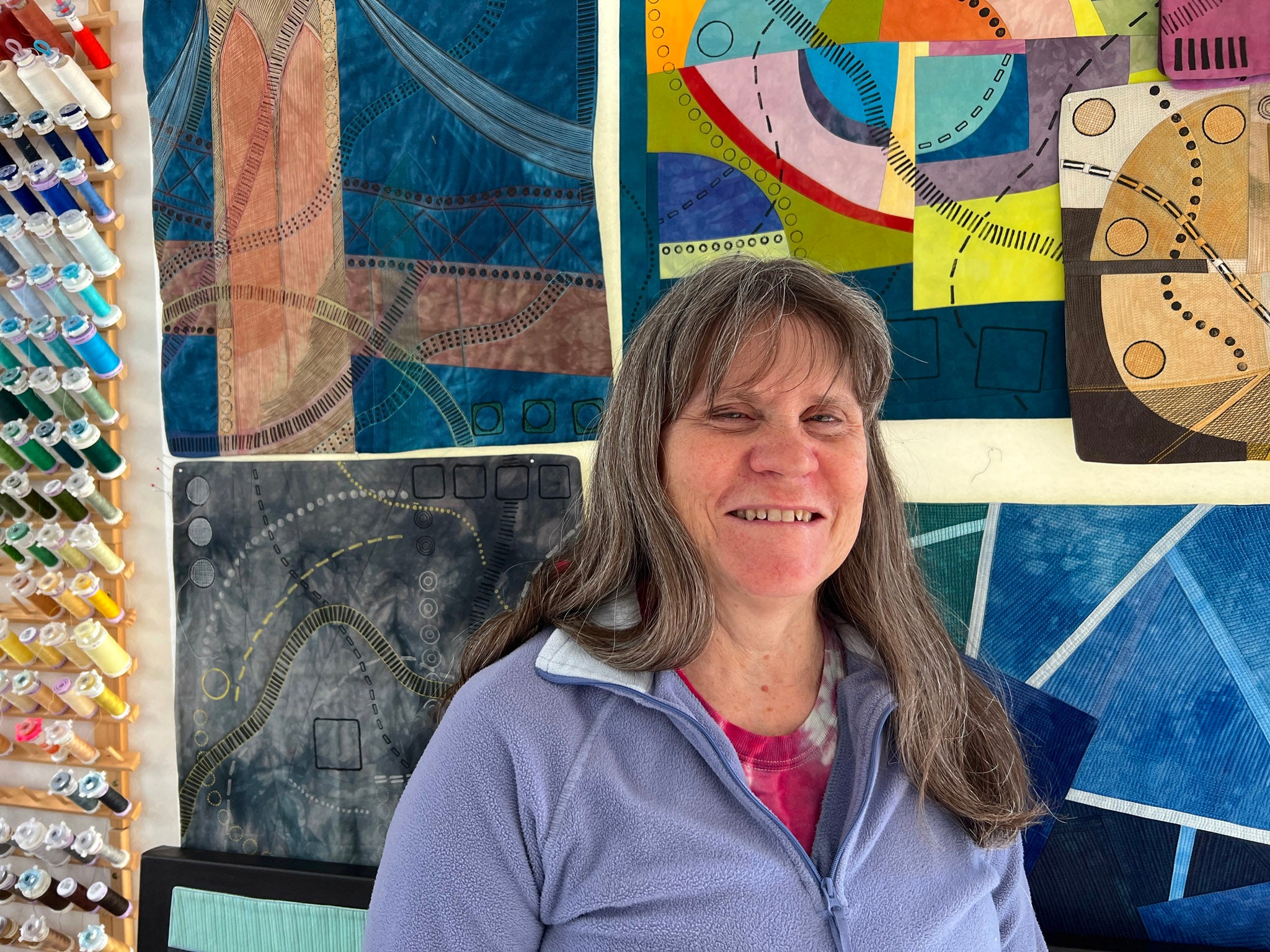 Lisa Call, quilt artist in Kiwi Land