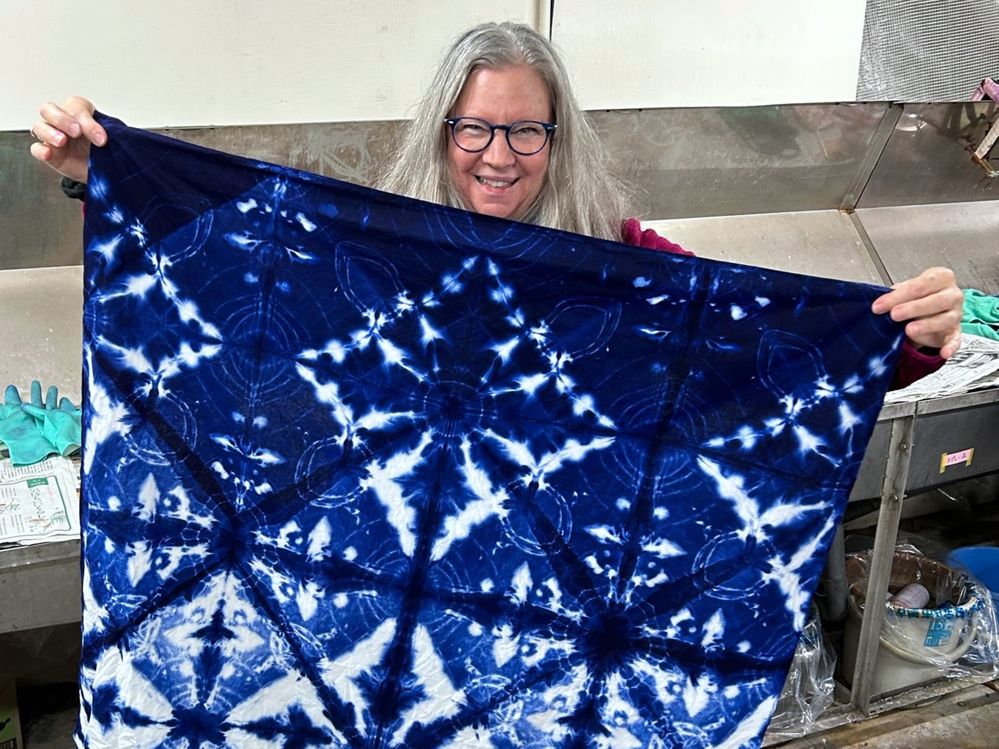 Shibori workshop in Arimatsu, JP