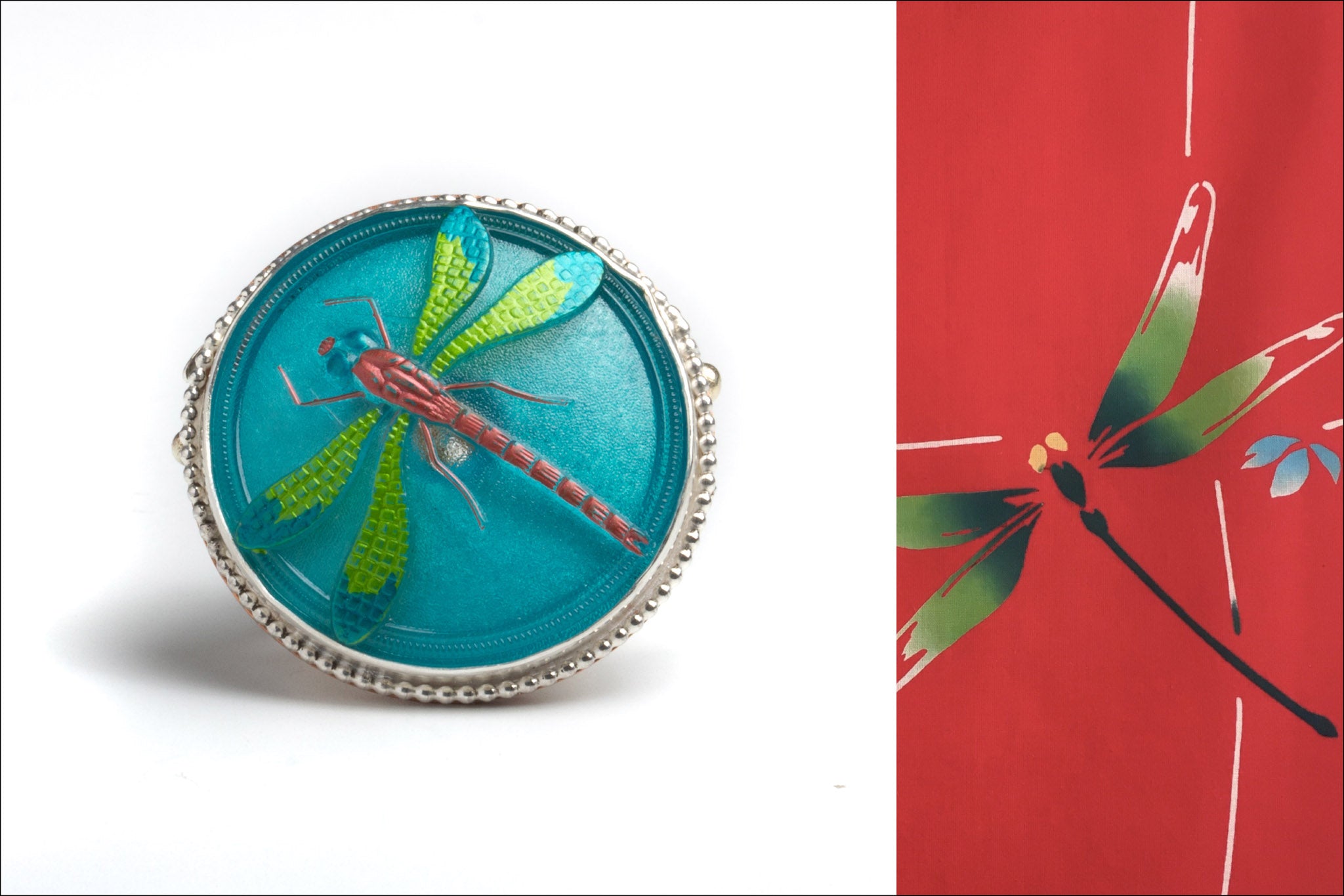 Dragonfly, a ring by Juan Reyes for the Yukata Jewelry Show 2022—a creative collaboration between Okan Arts and Danaca Design