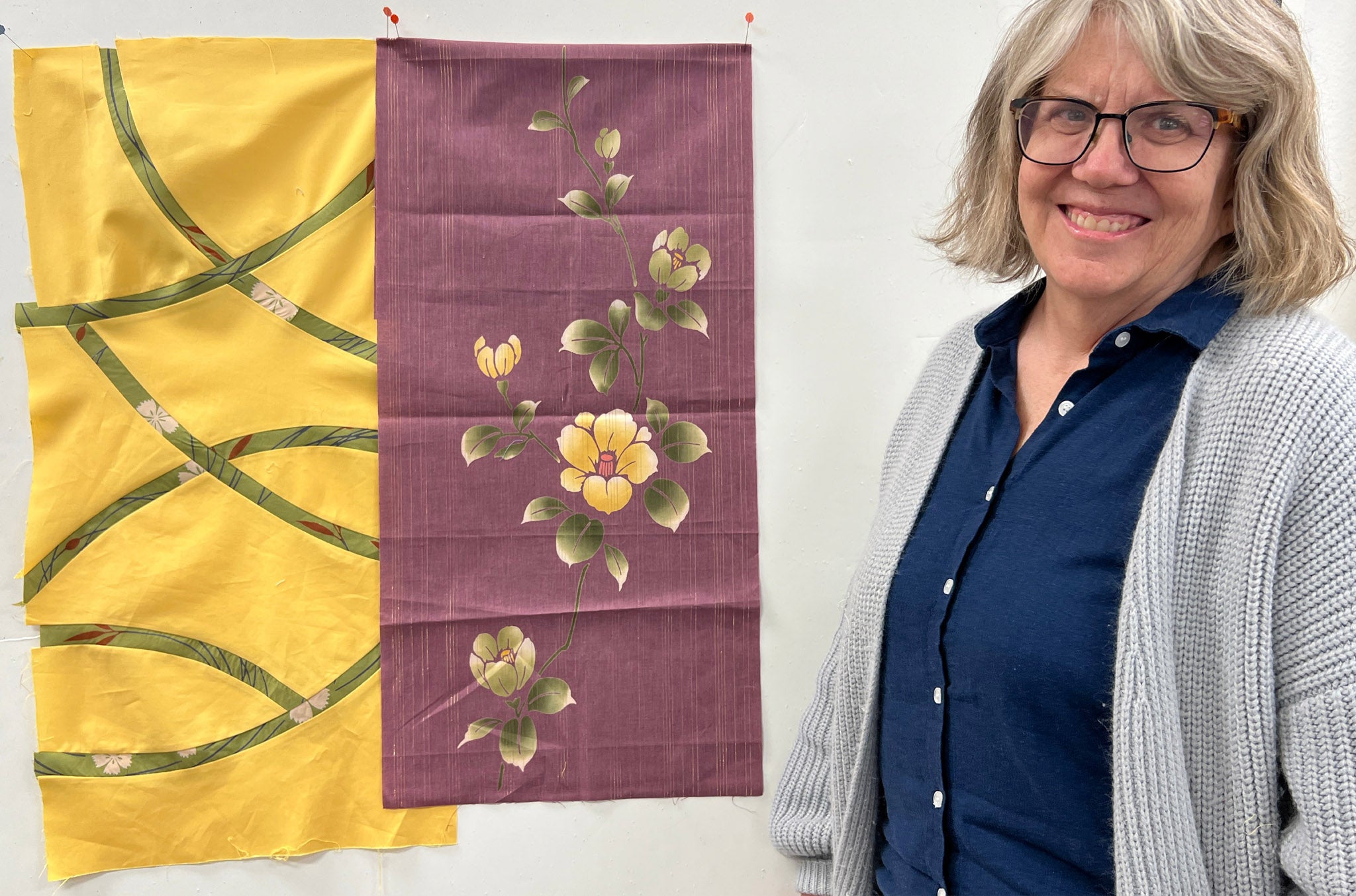 Creativity & Complex Curves Workshop with Patricia Belyea of Okan Arts at the Art Quilt Symposium in Sisters, OR — September 2022