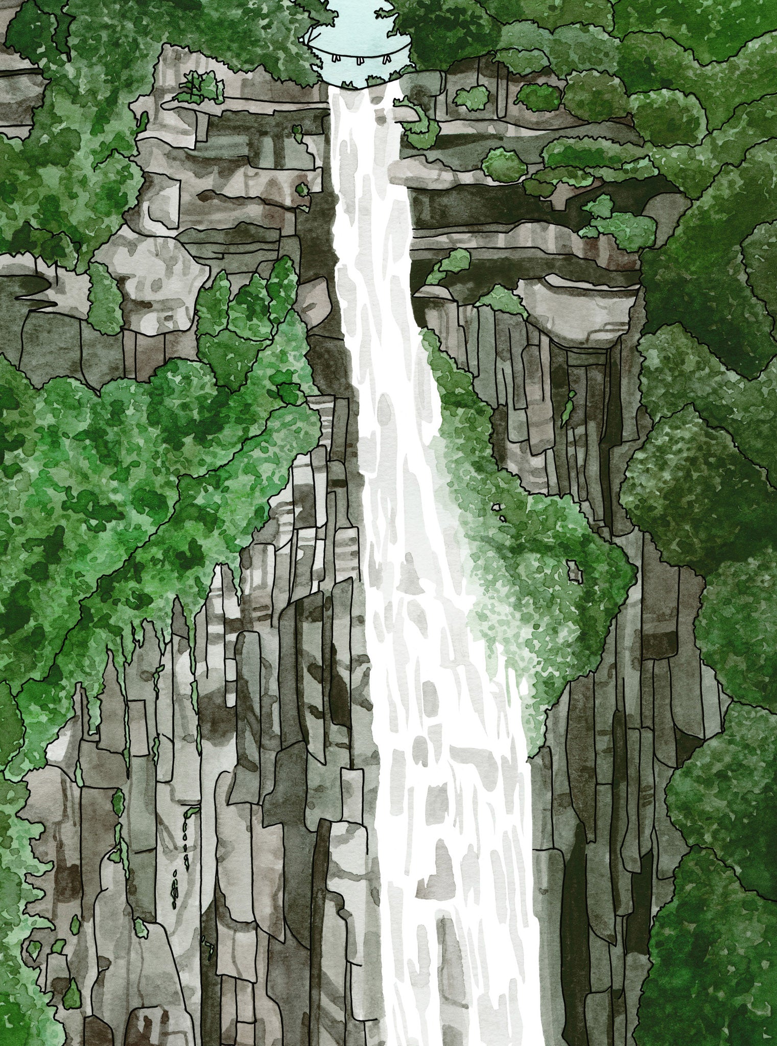 Waterfalls by Kate T Williamson, NY