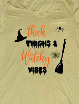 Thick Thighs & Witchy Vibes Tee