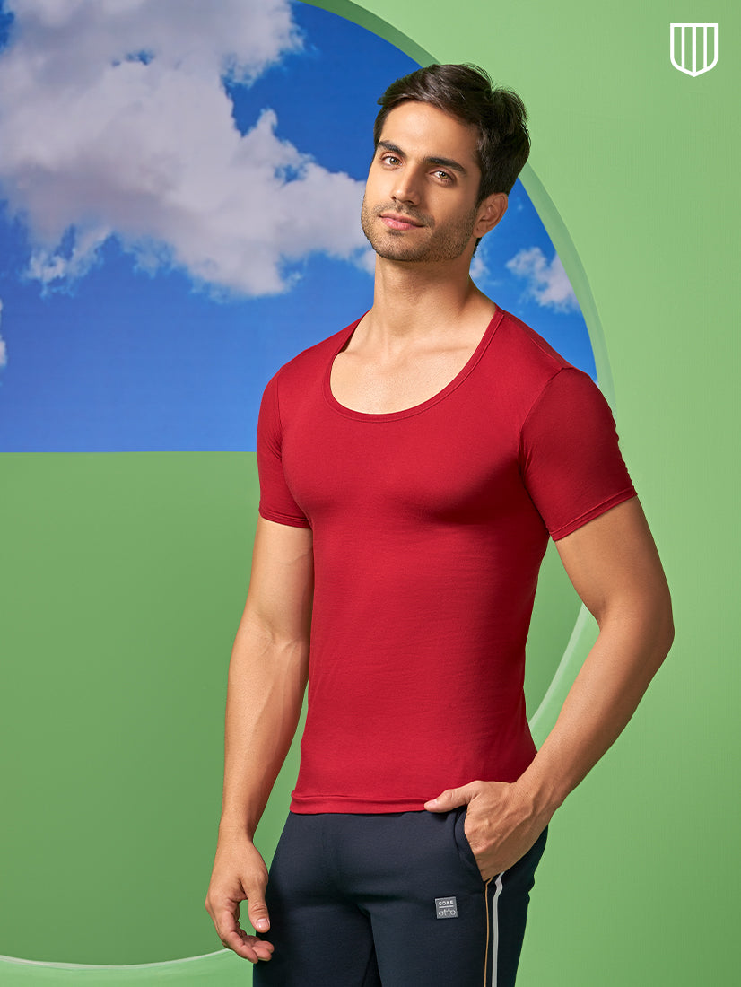 Men Black and Red Innerwear Vest Limited offer ₹249 22% Off @Vmaxo