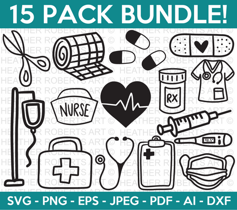 Nurse Clipart Bundle