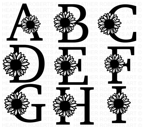 Rose Floral Alphabet svg, Letter R Rose Flower svg