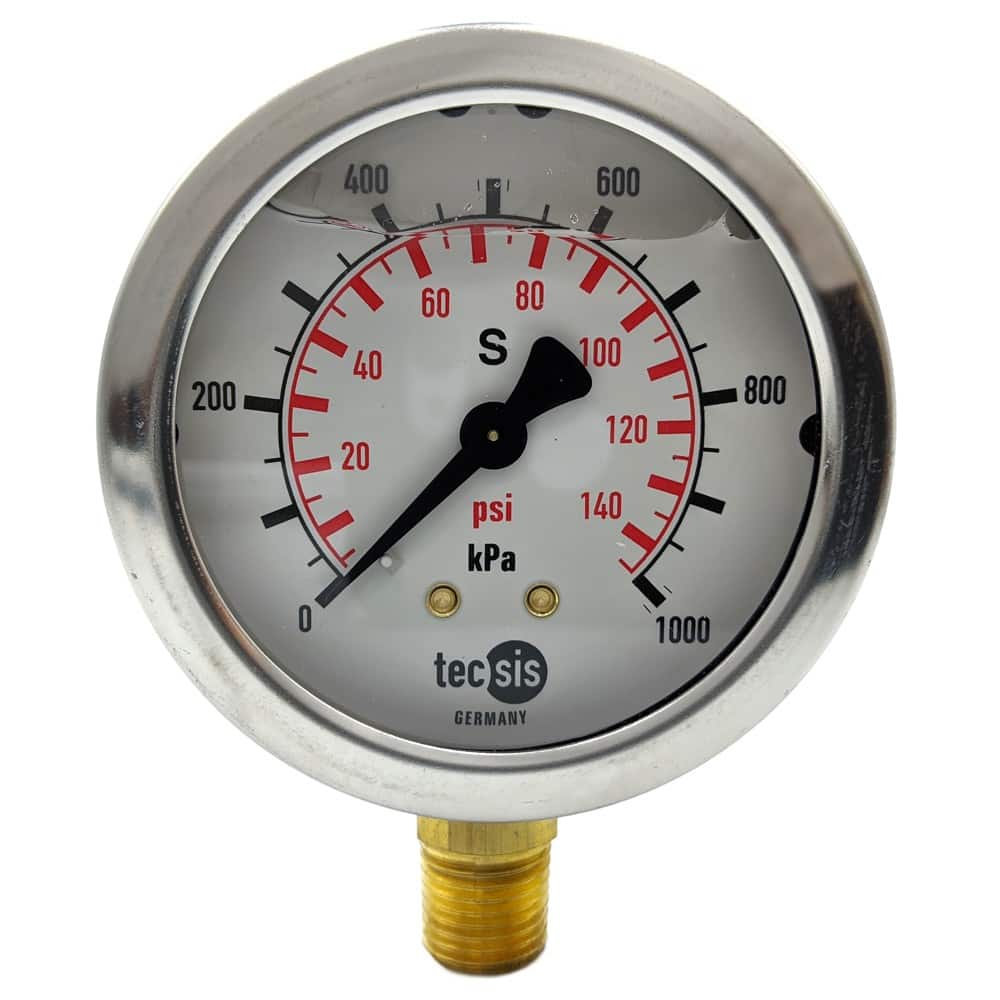 Industrial Pressure gauge- 63mm Bottom entry kPa dial - Gauge Shop