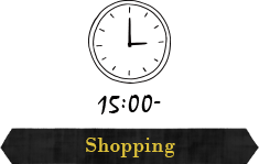 15:00 Shopping
