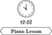 10:00 Piano Lesson