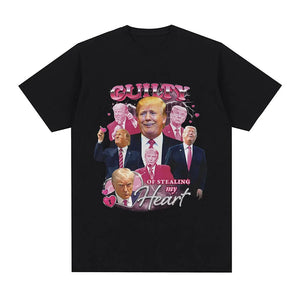 Guilty Of Stealing My Heart Donald Trump Tee - White Market