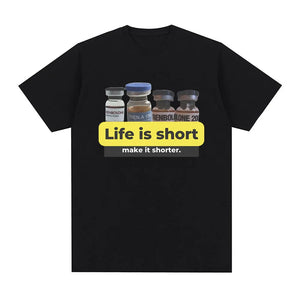 Life Is Short Make It Shorter Tren Tee - White Market