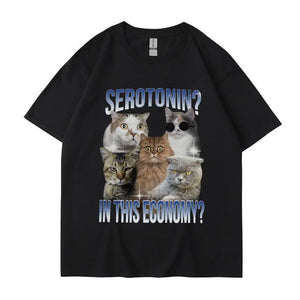 Serotonin in This Economy? Tee - White Market