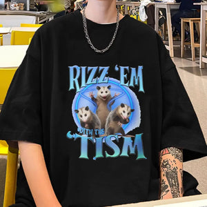 Rizz Em with The Tism Tee - White Market