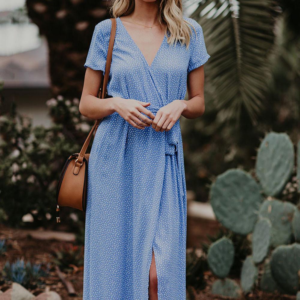 Arizona Summer Polka Dot Dress – White Market
