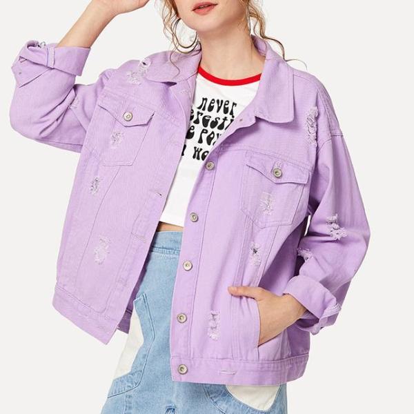 lavender jean jacket