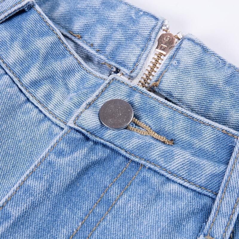 High Waisted Back Zipper Jeans – White Market