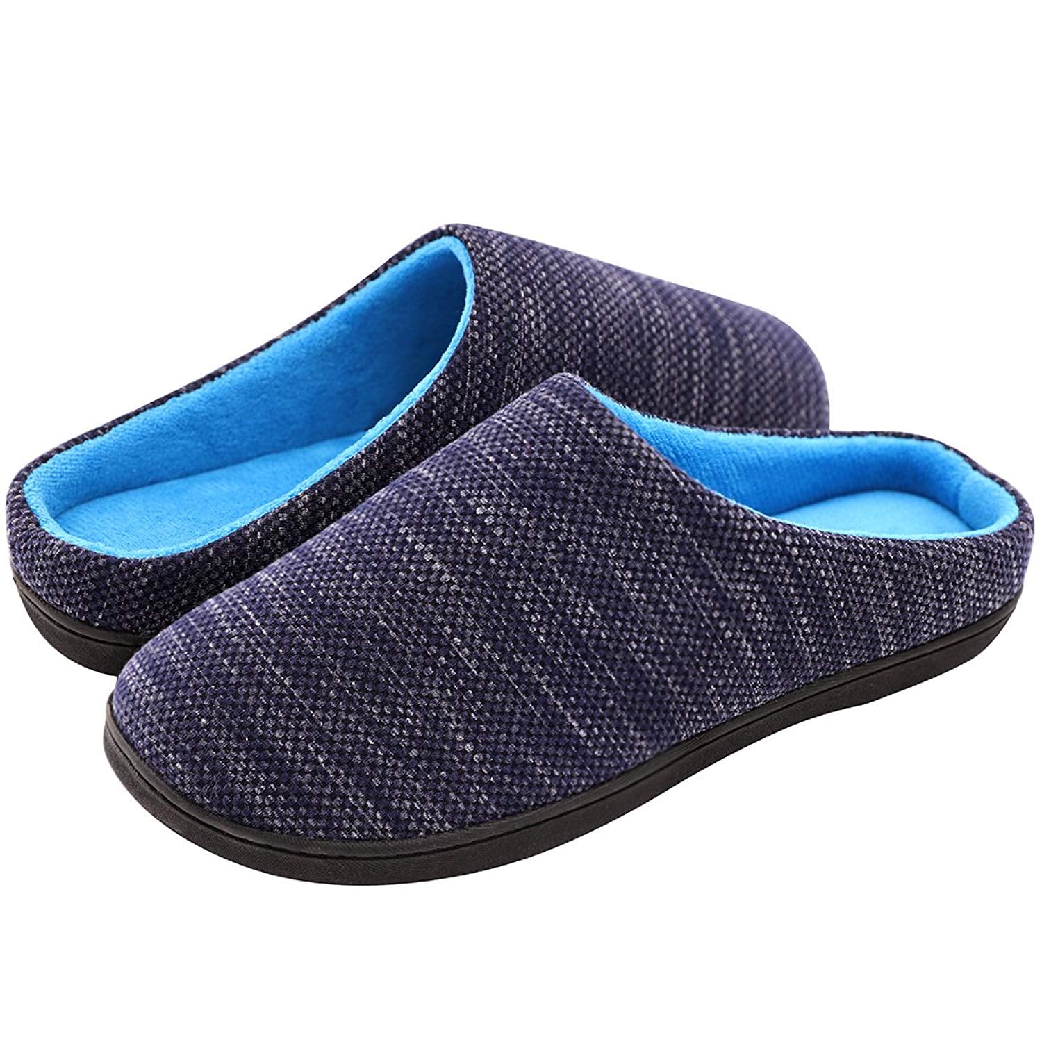 Men's Birdseye Knit Two-Tone Slipper 