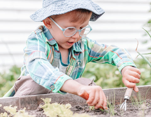 Toddler Digging In the Dirt