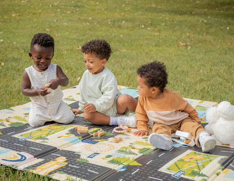Children Playing on My Play Mat Outside
