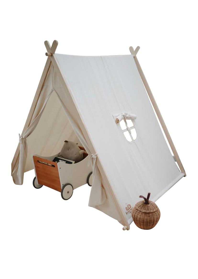 Snor Museum Slapen Tent - Natural Organic Cotton & Sustainable Pine Wood by kinderfeets – 123  Soleil DxB