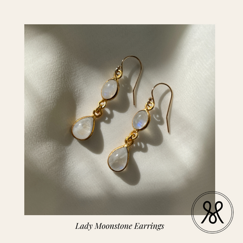 Few Made Lady Moonstone Earrings 