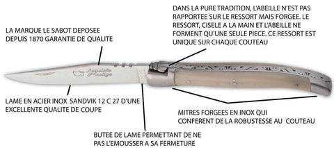 Description d'un couteau pliant