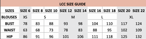 SIZING & ORDERING – Lilia Cass
