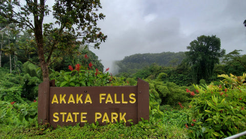Akaka Falls State Park park sign