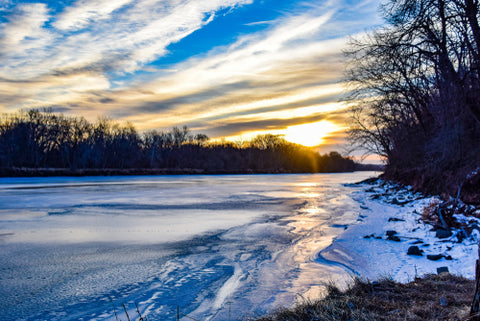 Des Moines river ice 