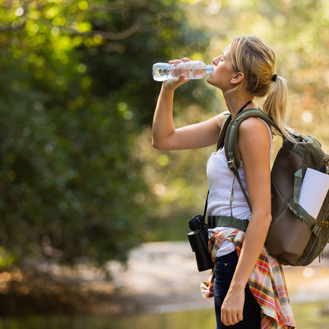 Whispering HIlls RV Park Remember water while hiking 