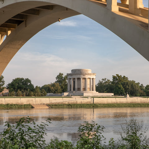historic white building at George Rogers Clark National Historical Park