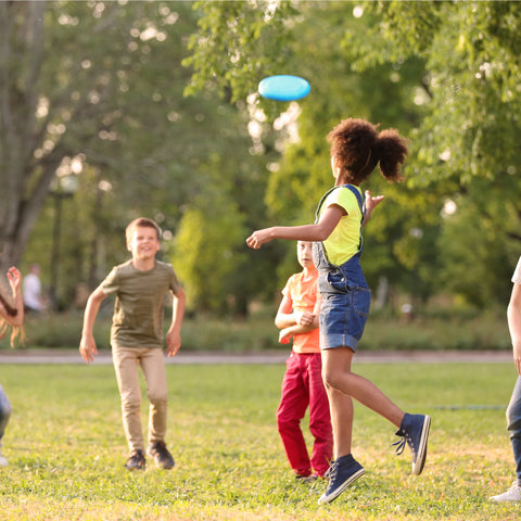 Playing Frisbee with your friends at Clackamette RV Park 