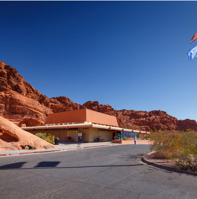 red rock canyon on your way to the rv park 