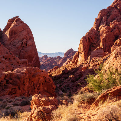 Two large mountains in the Red Rock State Park 