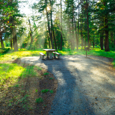 The weather is perfect for camping 