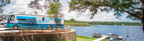 Twin Lakes RV Park Dock in the water