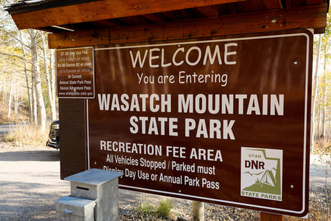 Wasatch Mountain State Park Park Sign 