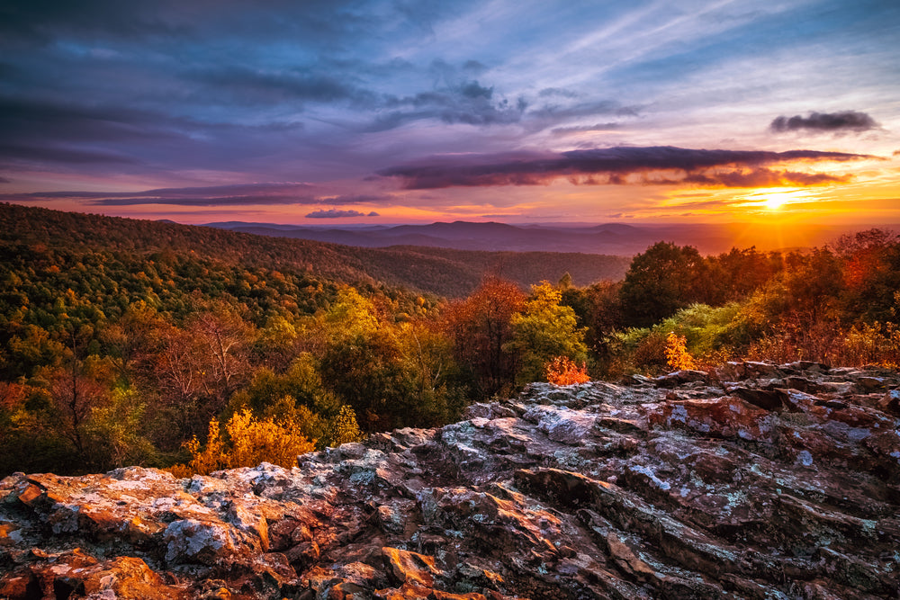 Autumn Sunrise at Shenandoah National Park Virginia