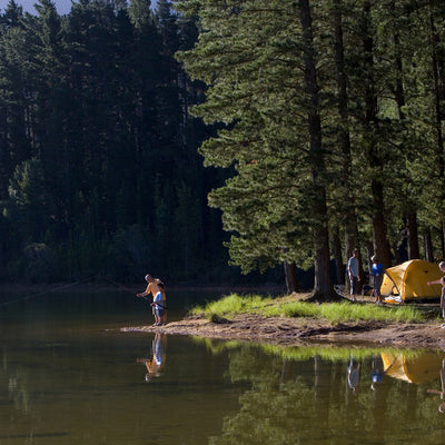 fishing by the water near the rv park 