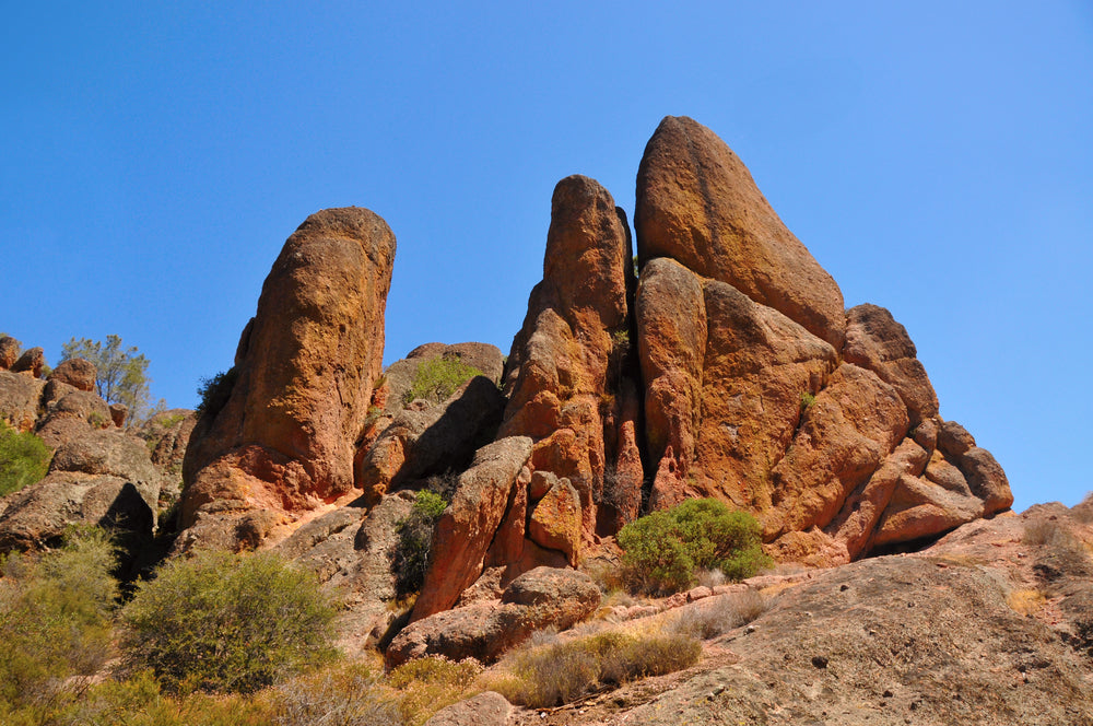 High Peaks Rock Formations on a Sunny Day in Pinnacles National Park California