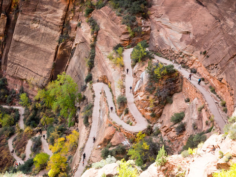 Hiking trails in Zion National Park