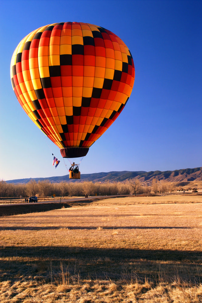 Hot Air Balloon Takes Flight Chatfield State Park Colorado