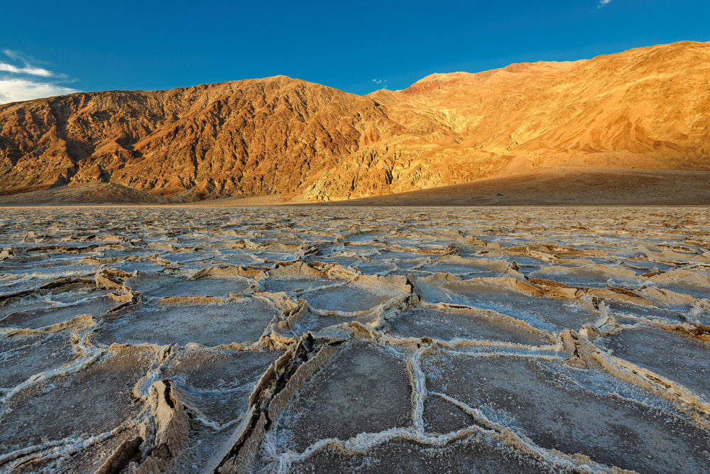 Lake Dadwater in Desert Within Death Valley National Park California