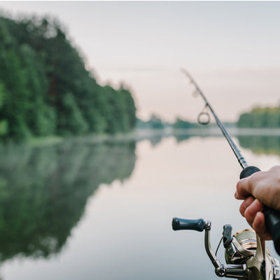 lake fishing at the campground 