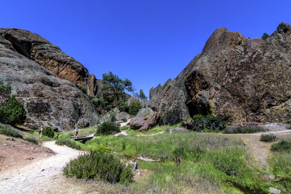 Sunny Day View of Hiking Trails at Pinnacle National Park California
